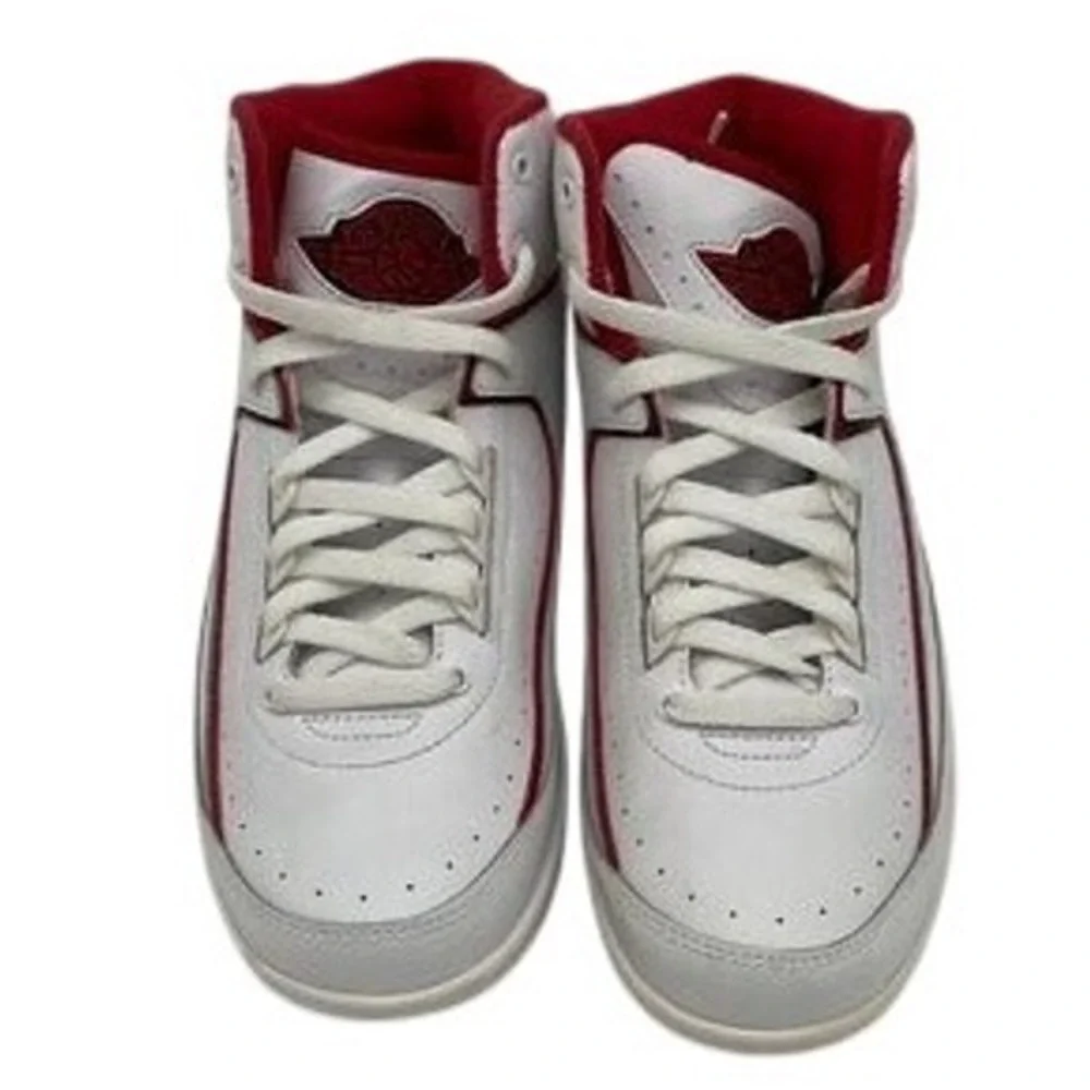 Air Jordan 2 Retro White Varsity Red 2008 308325-162 Mens 6.5Y Sneakers‎